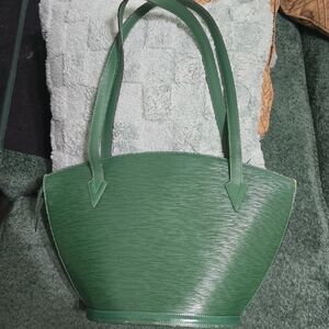 Louis Vuitton Green Epi Leather Structured Tote